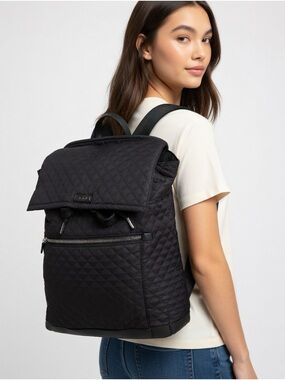 Authentic TUMI Voyageur Celina Quilted Black Backpack - Excellent Condition